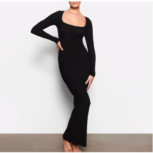 Skims Soft Lounge Long Sleeve Dress - Picture 1 of 4